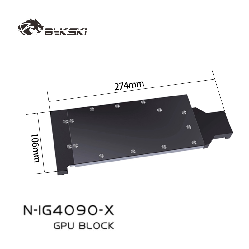 Rtx 4090 Water Block - Водоблок Bykski для видеокарты Colorful IGame